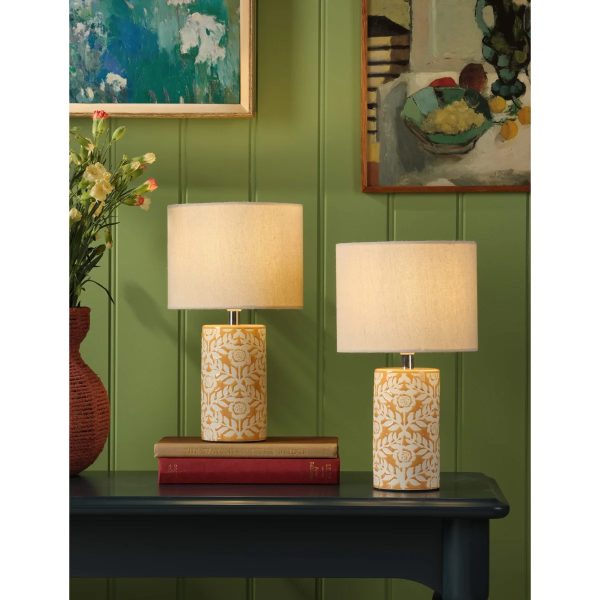 Joules Home Lighting Highclere Table Lamp Sage Mix – image 2