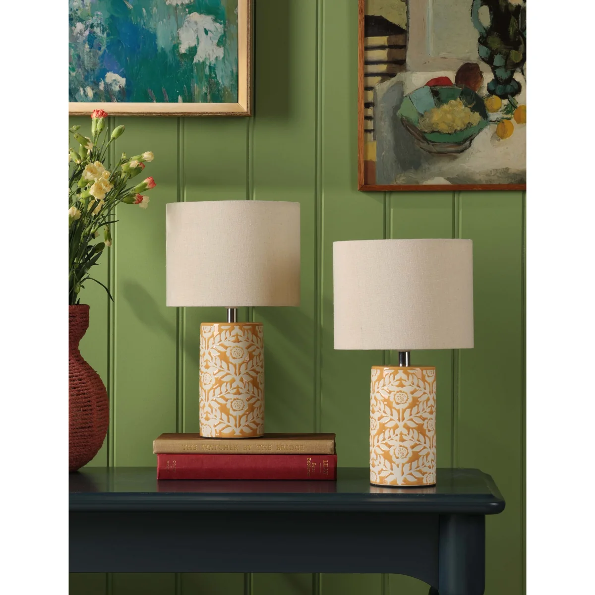 Joules Home Lighting Highclere Table Lamp Sage Mix – image 4