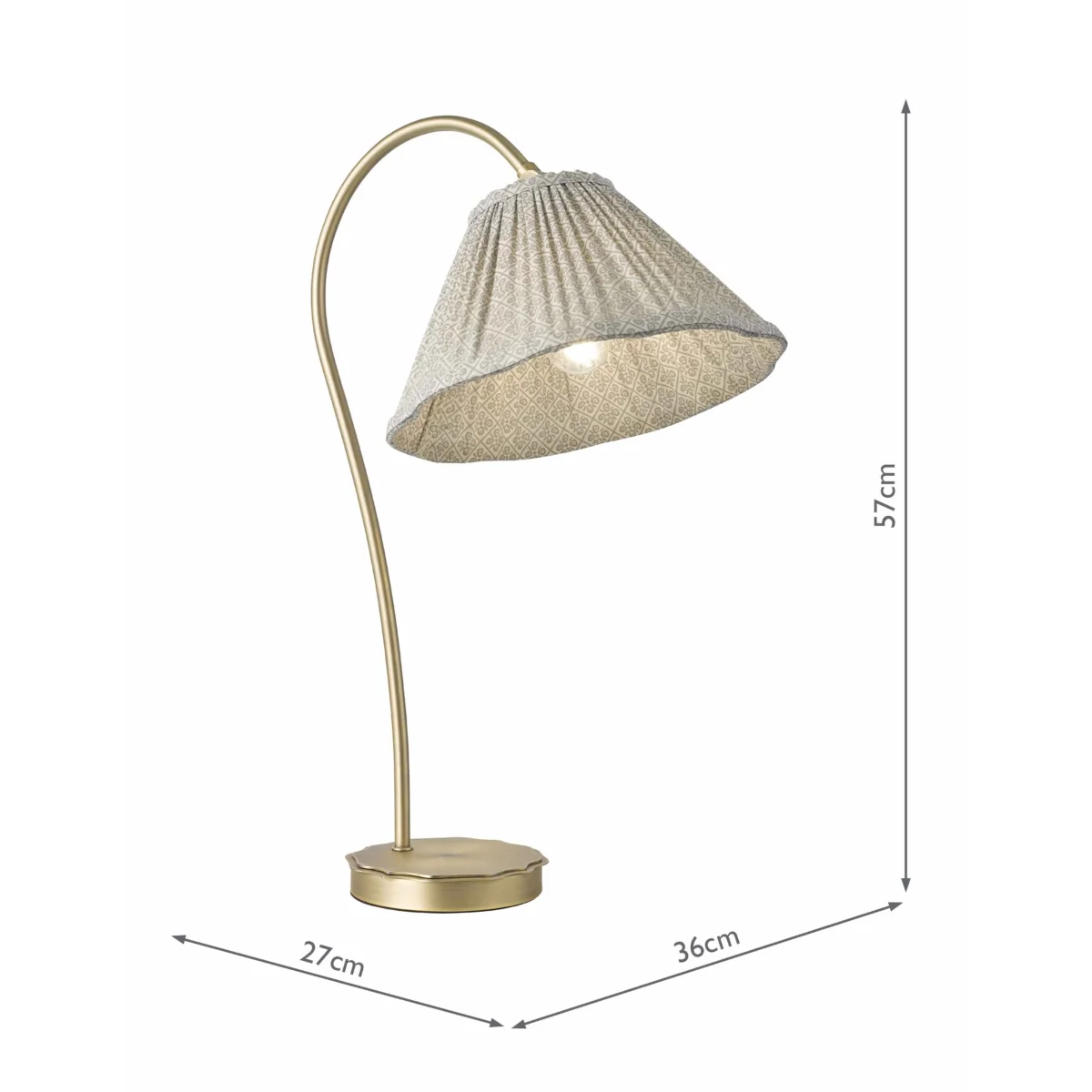 Laura Ashley Willowbrook Table Lamp Antique Brass – image 5