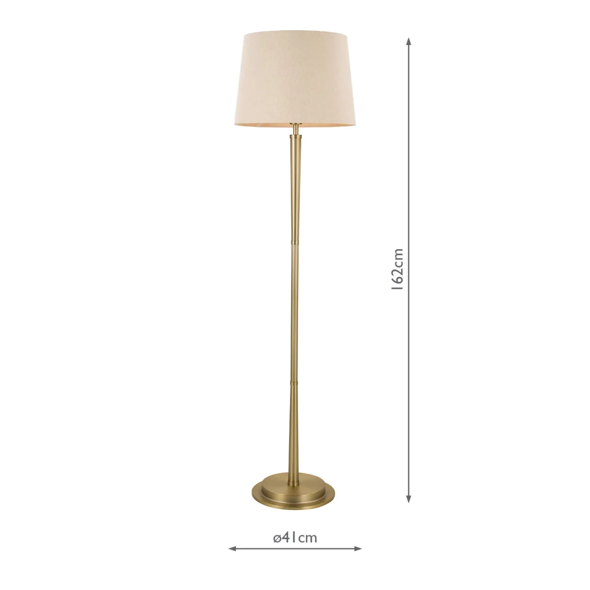 Laura Ashley Sullivan Metal Floor Lamp Champagne – image 5