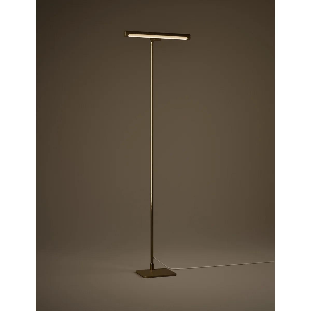 M&S Banker's Floor Lamp Antique Brass – image 2