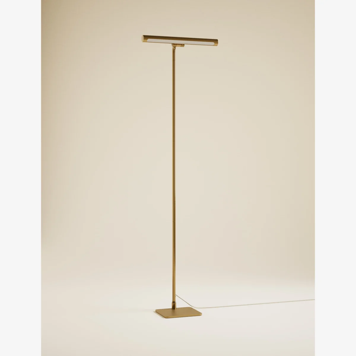 M&S Banker's Floor Lamp Antique Brass – image 1