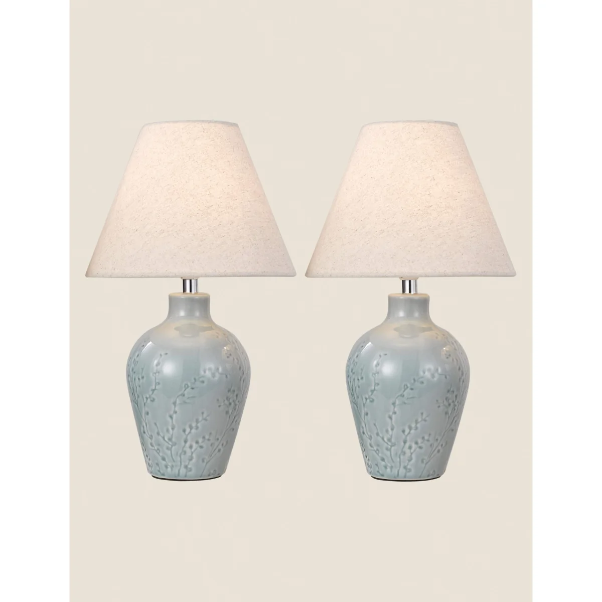 Laura Ashley Pussywillow Table Lamp Blue – image 2