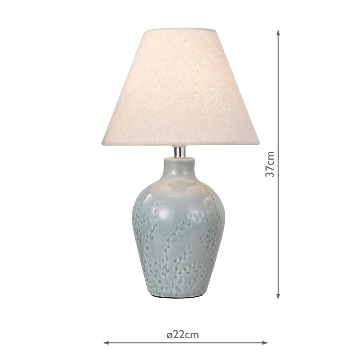 Laura Ashley Pussywillow Table Lamp Blue – image 5