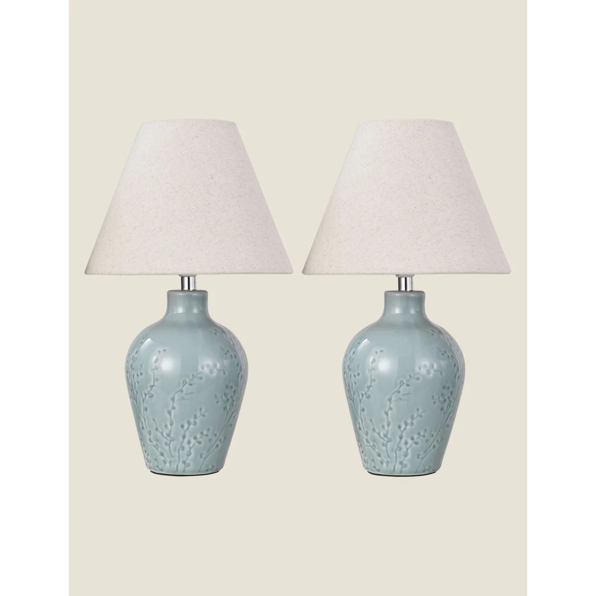 Laura Ashley Pussywillow Table Lamp Blue – image 6