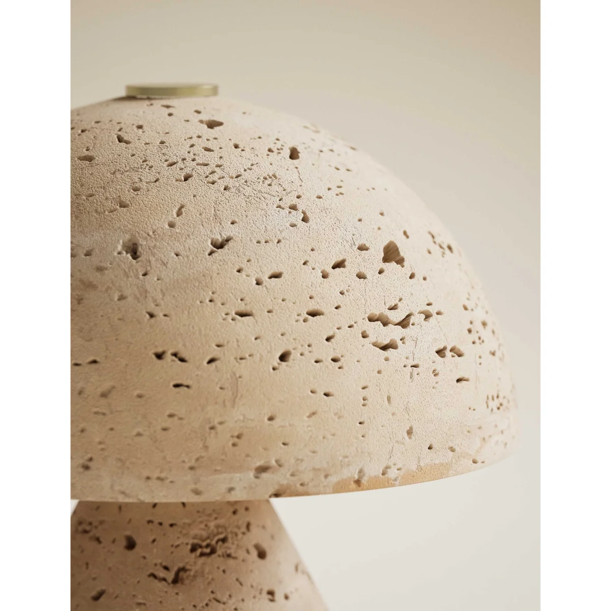 M&S Rechargeable Small Tavertine Mushroom Natural – image 3
