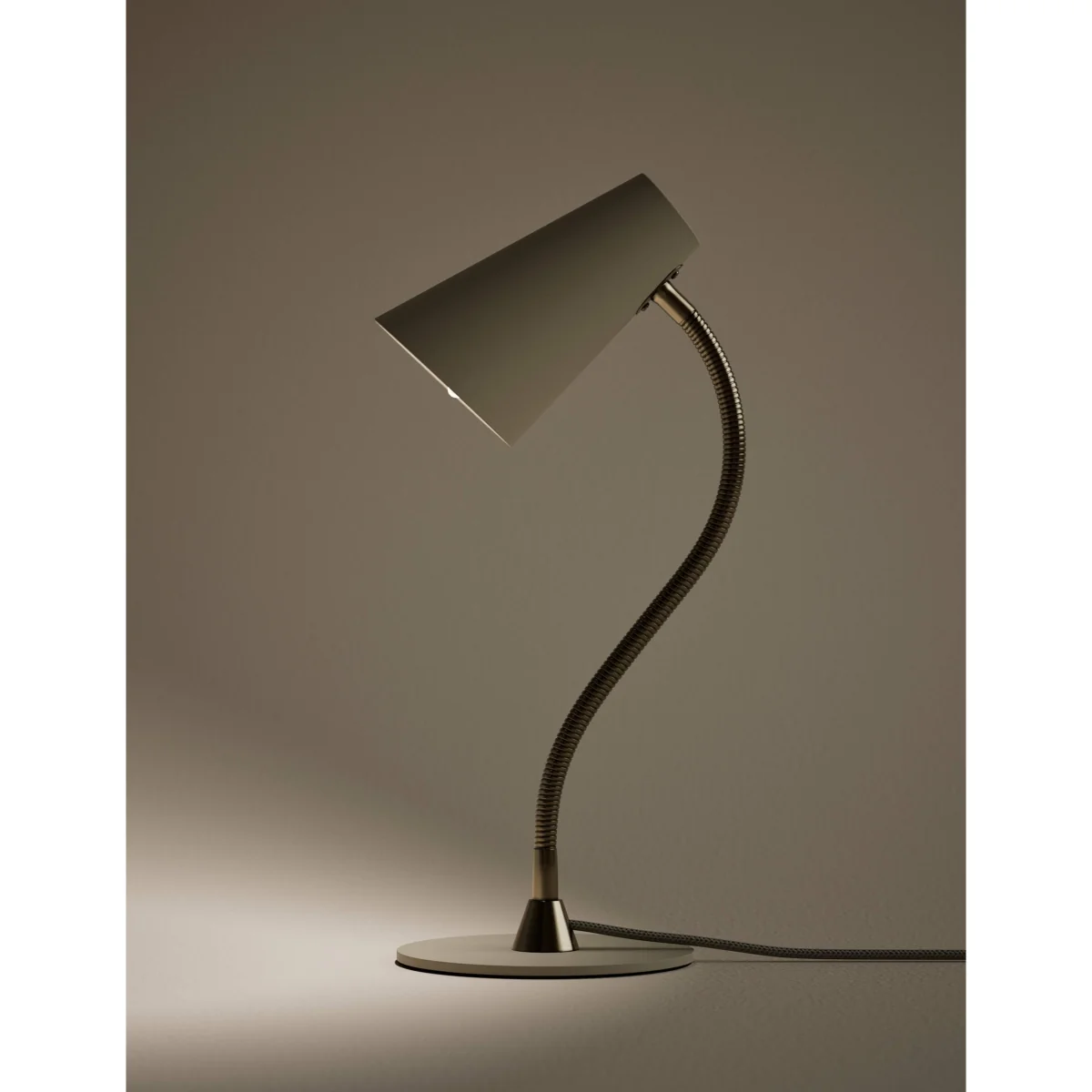 M&S Gooseneck Task Table Lamp Ivory – image 2
