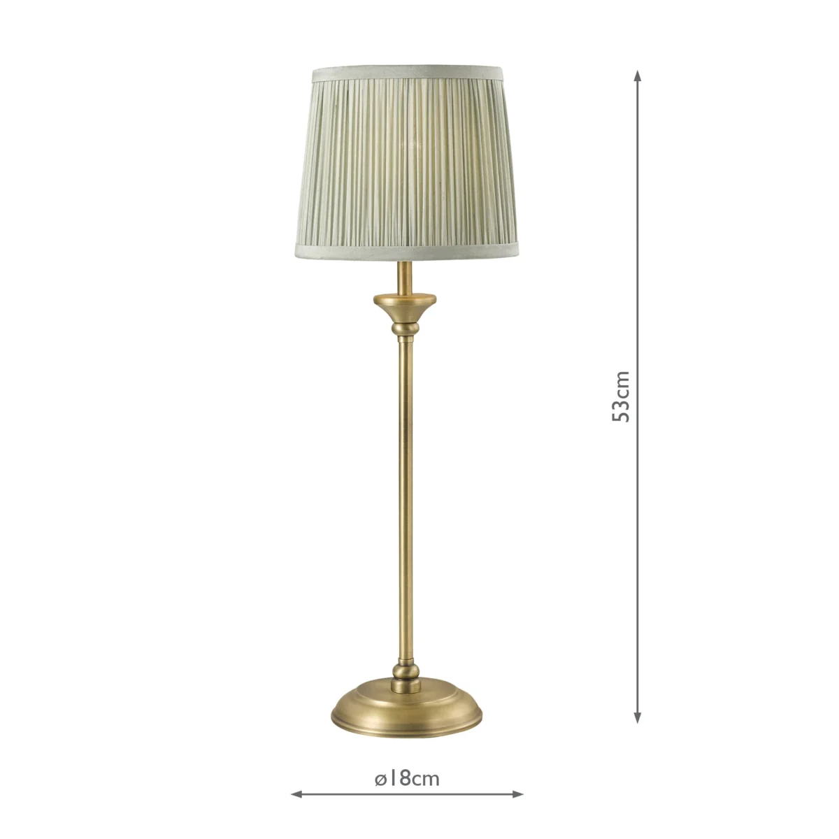 Laura Ashley Hemsley Touch Table Lamp Antique Brass – image 3