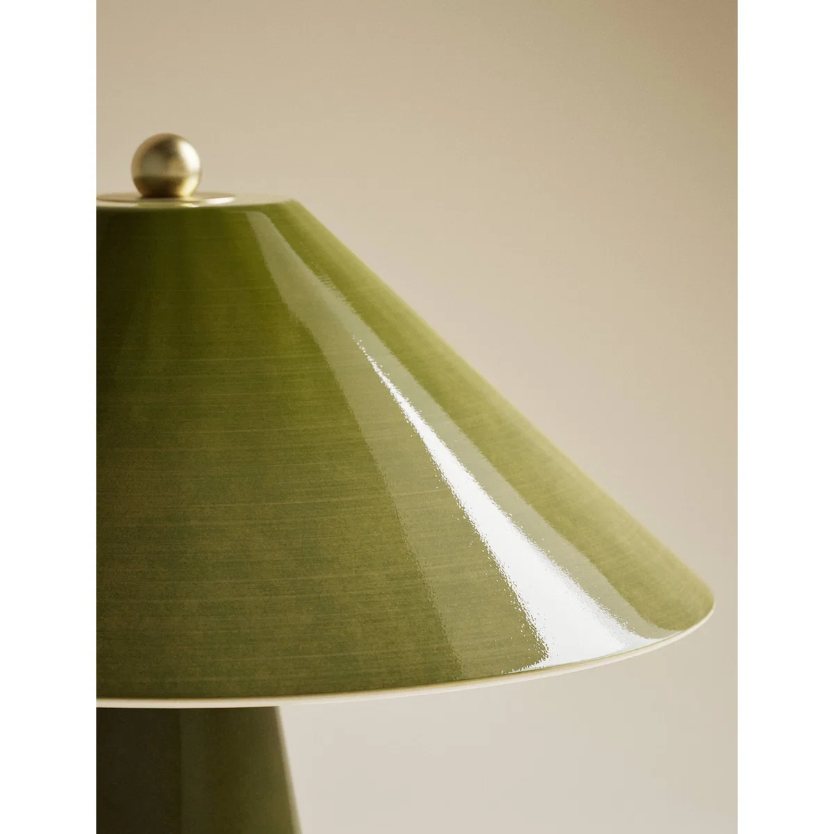 M&S Ceramic Table Lamp Green – image 4
