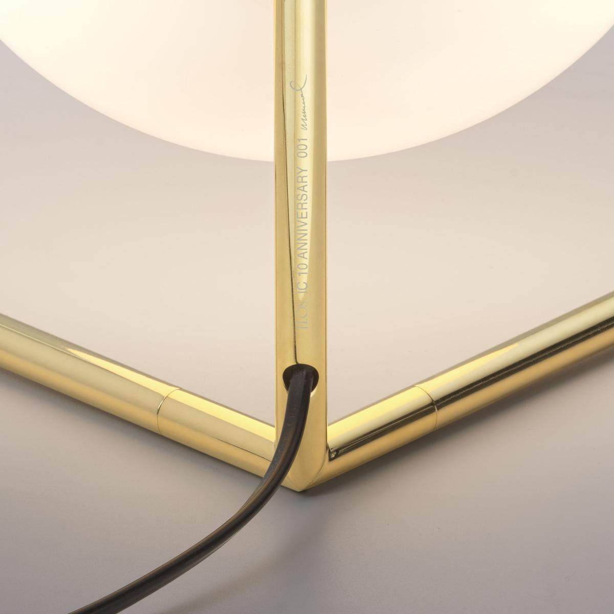Table lamp IC T1 Low 10 Anniversary glass / 24K gold - Numbered & signed edition - Flos – image 3
