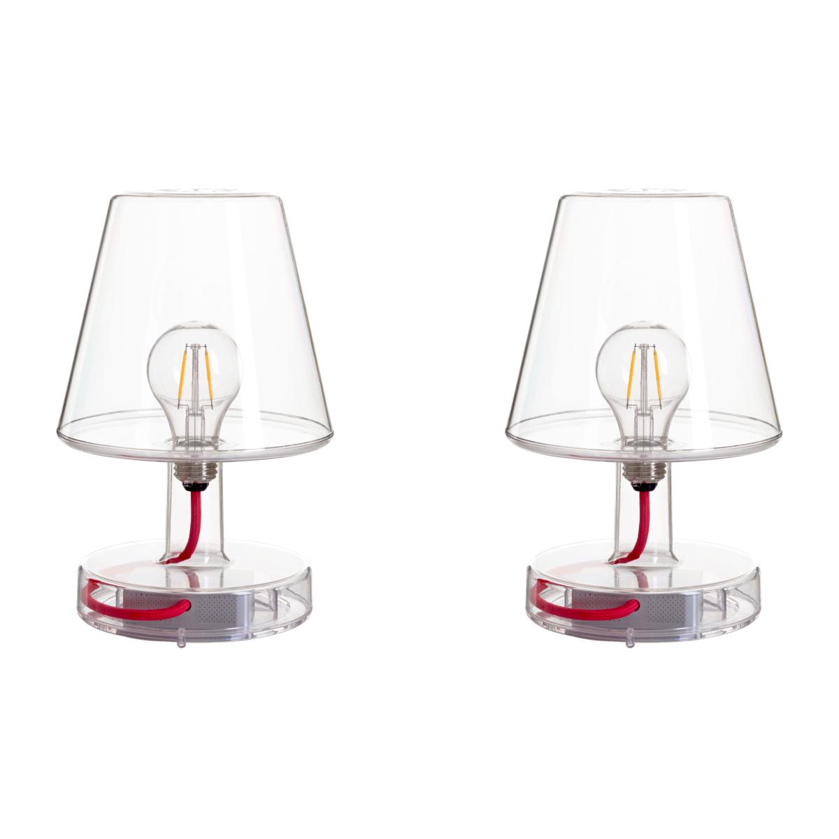Wireless rechargeable lamp Transloetje LED plastic material / LED - H 25 cm / Set of 2 - Fatboy – image 1