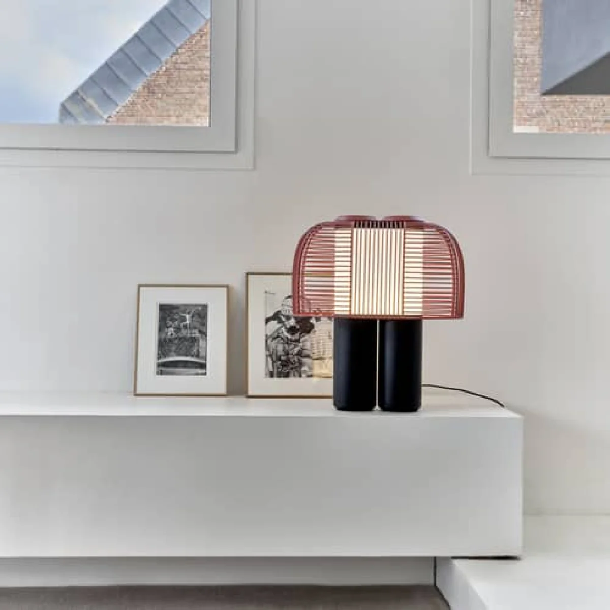 Yasuke Table lamp metal red / W 39.5 x H 43 cm - DCW éditions – image 3