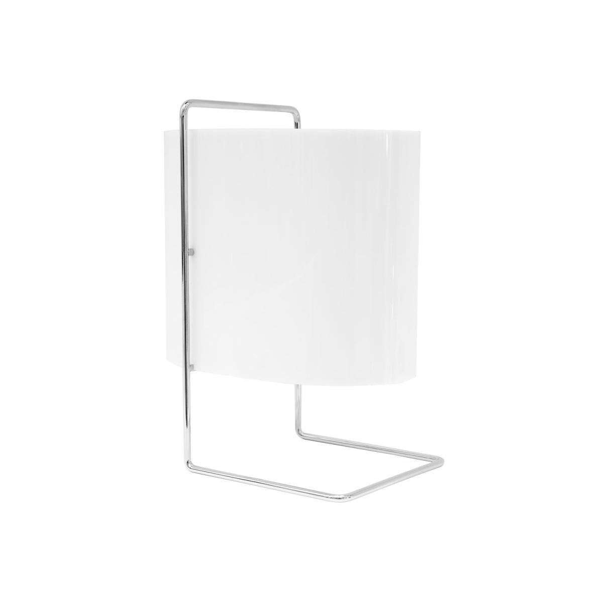 1021 Table lamp plastic material white / Roger Fatus, 1960 - DISDEROT – image 1