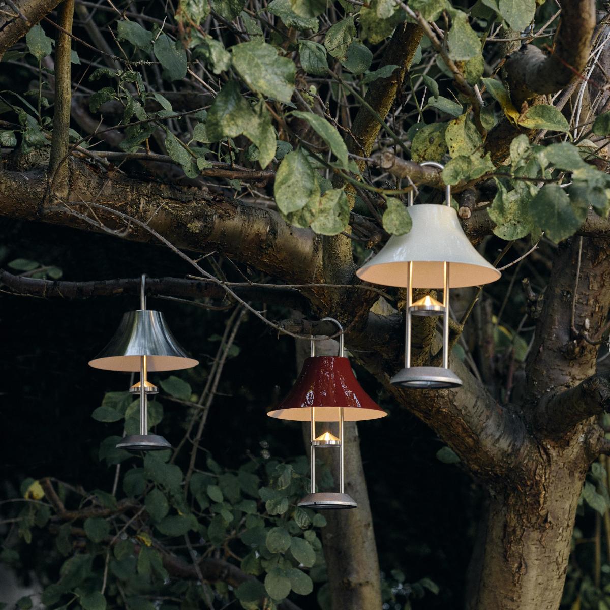 Wireless rechargeable outdoor lamp Mousqueton metal white metal / For outdoors - Hay – image 2