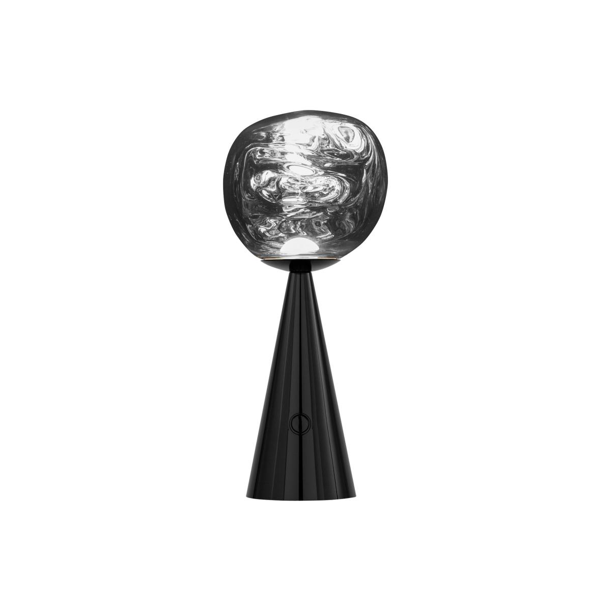 Wireless rechargeable lamp Melt Portable LED plastic material / H 28.5 cm - Metallic polycarbonate (changes colour) - Tom Dixon – image 2