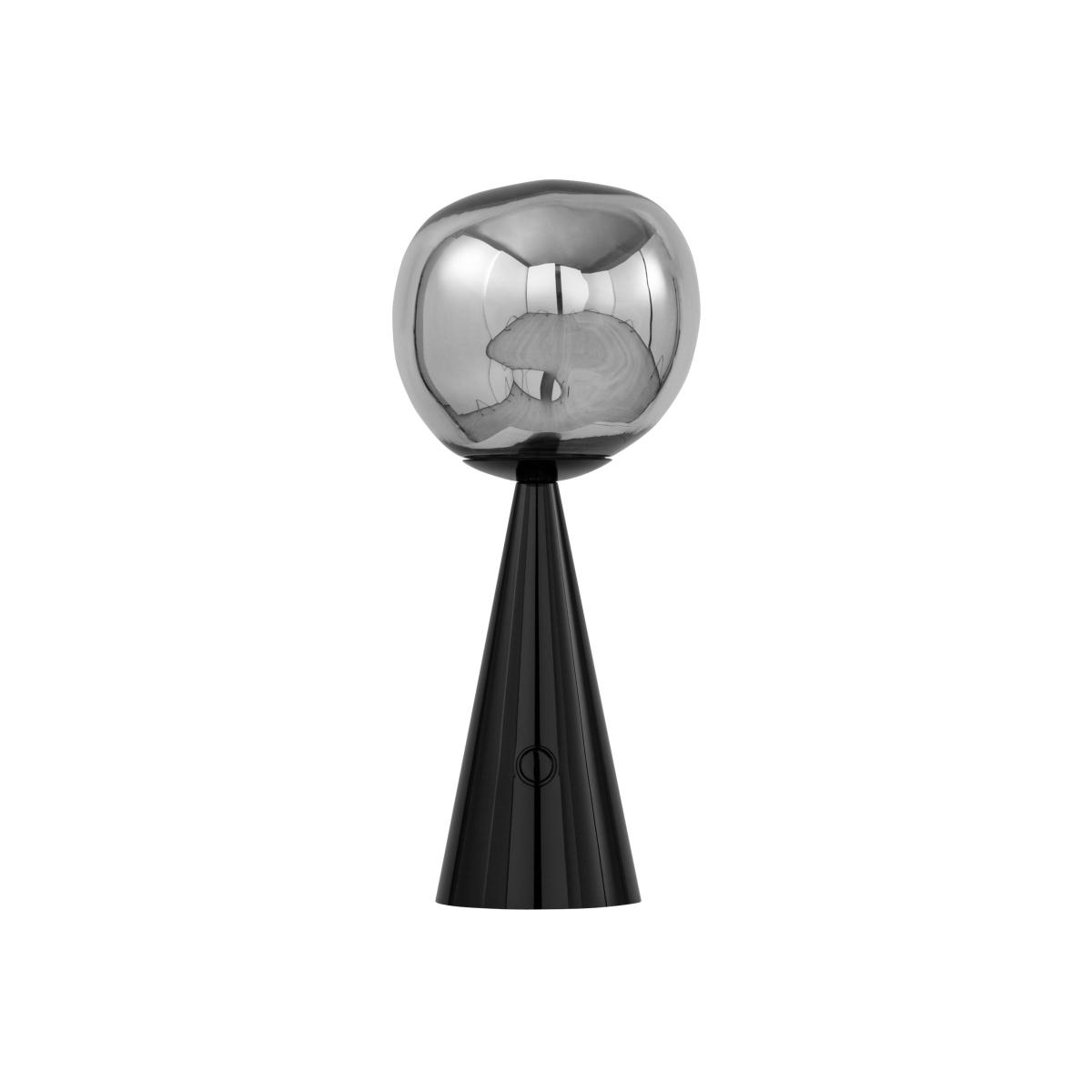 Wireless rechargeable lamp Melt Portable LED plastic material / H 28.5 cm - Metallic polycarbonate (changes colour) - Tom Dixon – image 1