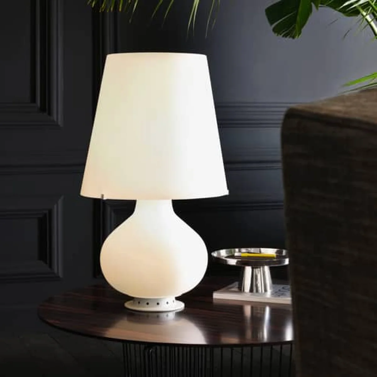 Fontana 1853 Large Table lamp glass white / H 78 cm - Max Ingrand, 1954 - Fontana Arte – image 5