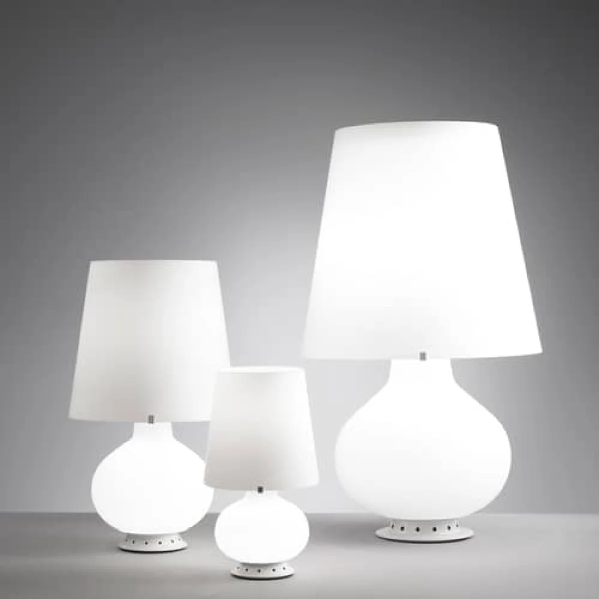 Fontana 1853 Large Table lamp glass white / H 78 cm - Max Ingrand, 1954 - Fontana Arte – image 6