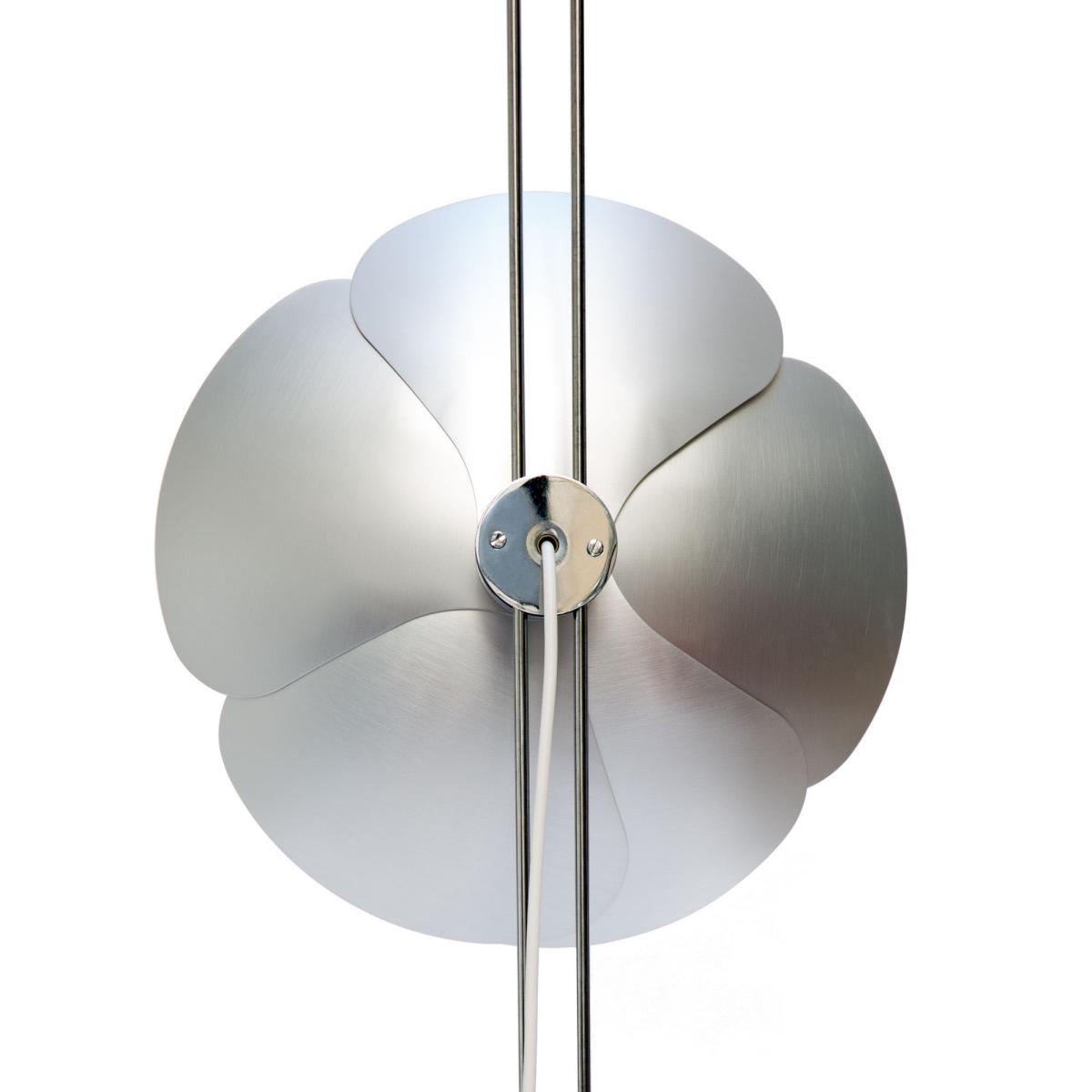 2093-150 Floor lamp metal white / 2 flowers - Olivier Mourgue, 1967 - DISDEROT – image 2