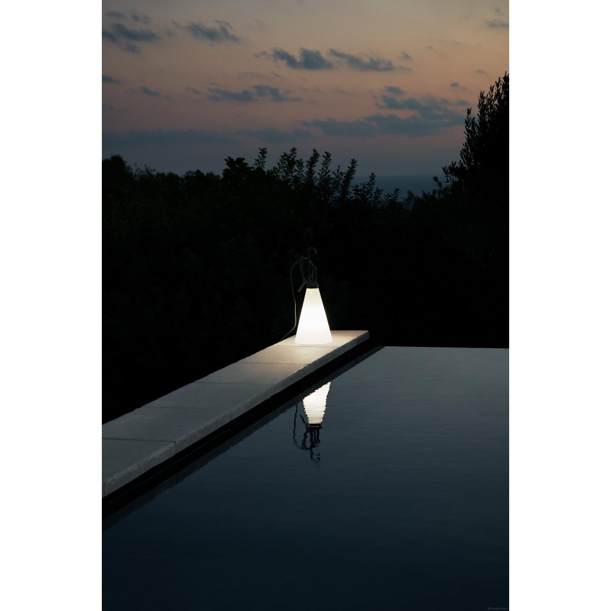Mayday OUTDOOR Wireless lamp - / Recycled polypropylene - H 53 cm by Flos Black – image 2