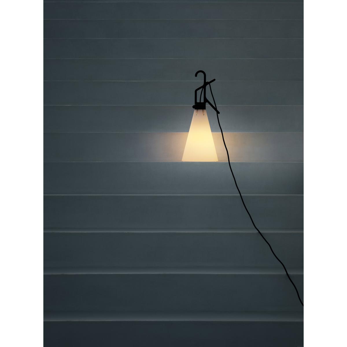 Mayday OUTDOOR Wireless lamp - / Recycled polypropylene - H 53 cm by Flos Black – image 3