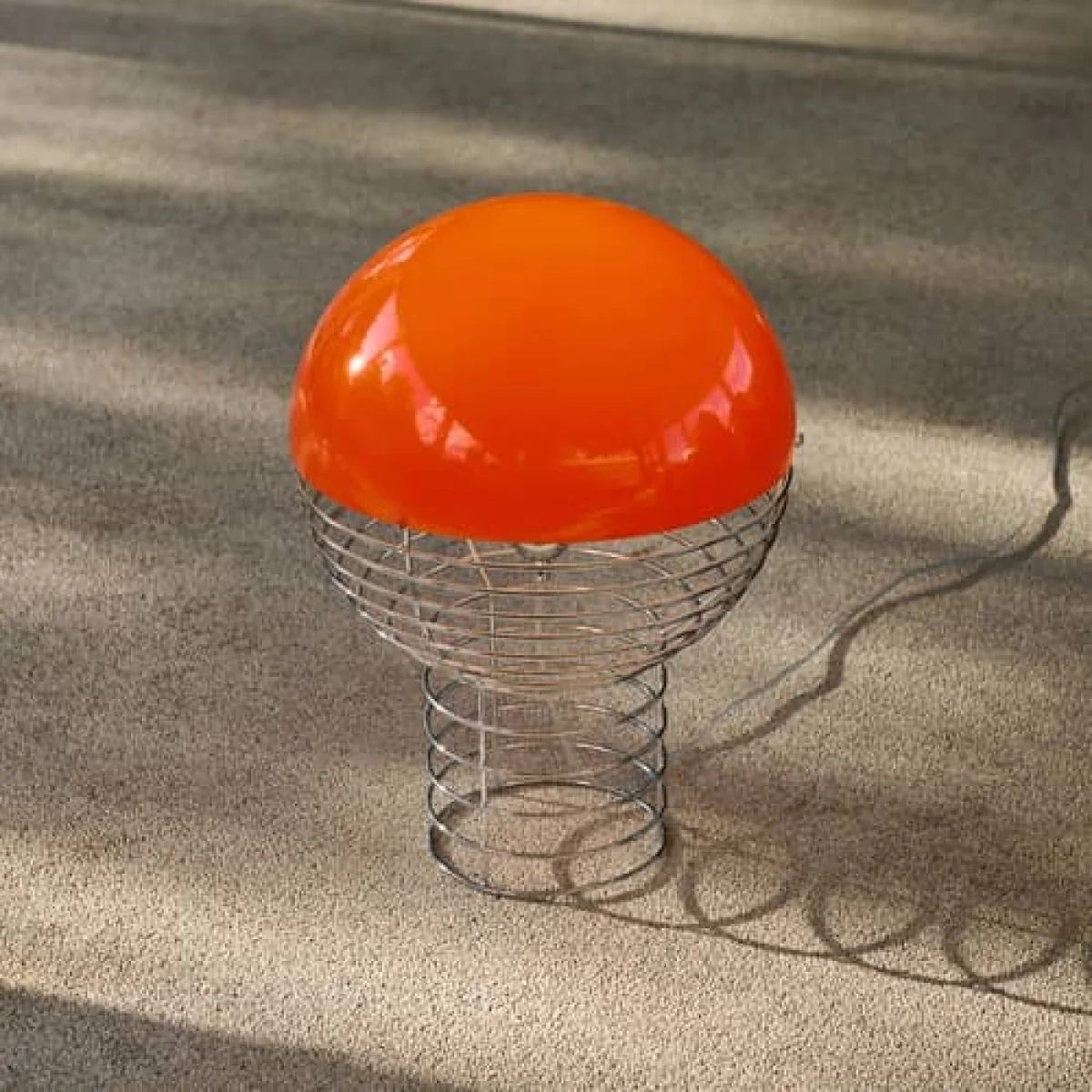 Wire Table lamp metal orange / Ø 40 x H 54 cm - Verner Panton, 1972 - Verpan – image 3