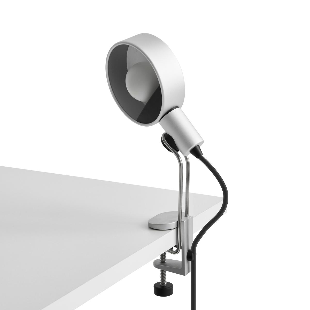 Cupola Clip Desk lamp metal silver / Desk clamp Base - Adjustable - Hay – image 2
