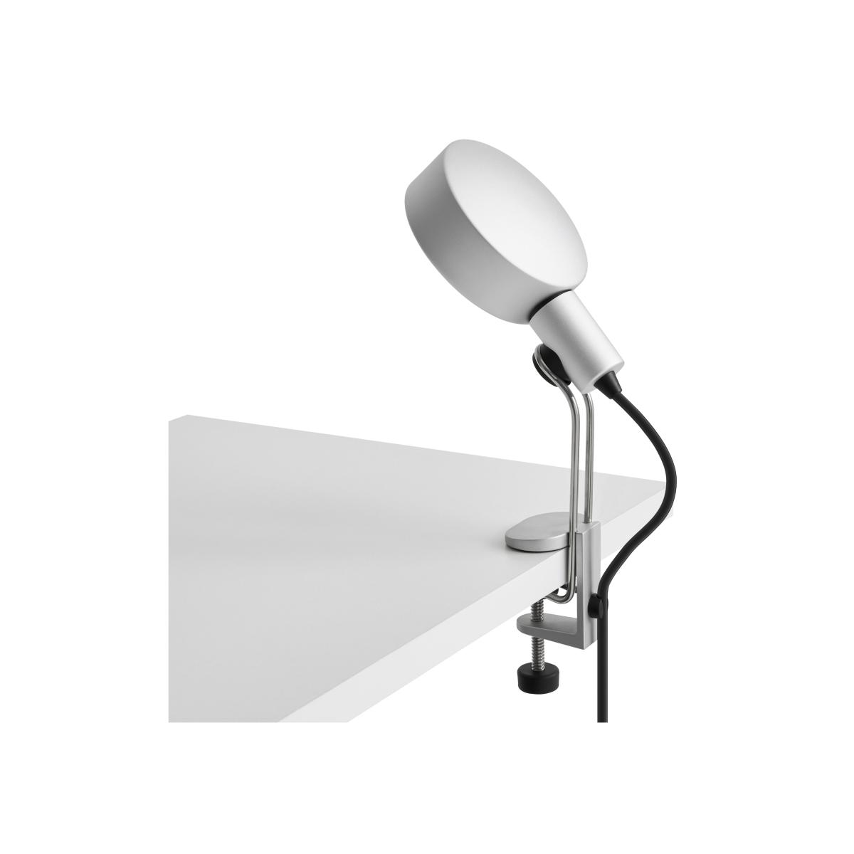 Cupola Clip Desk lamp metal silver / Desk clamp Base - Adjustable - Hay – image 1