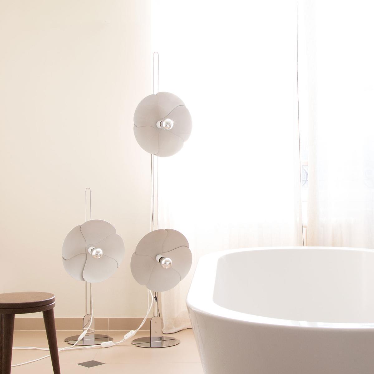 2093-80 Table lamp metal white / H 80 cm - Olivier Mourgue, 1967 - DISDEROT – image 4