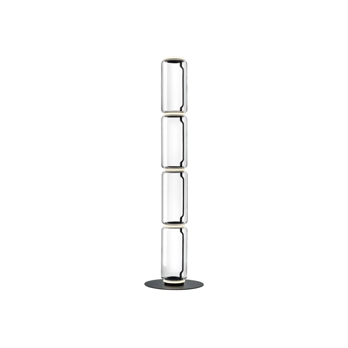 Noctambule Cylindre 3 Floor lamp glass transparent / LED - H 217 cm - Flos – image 1
