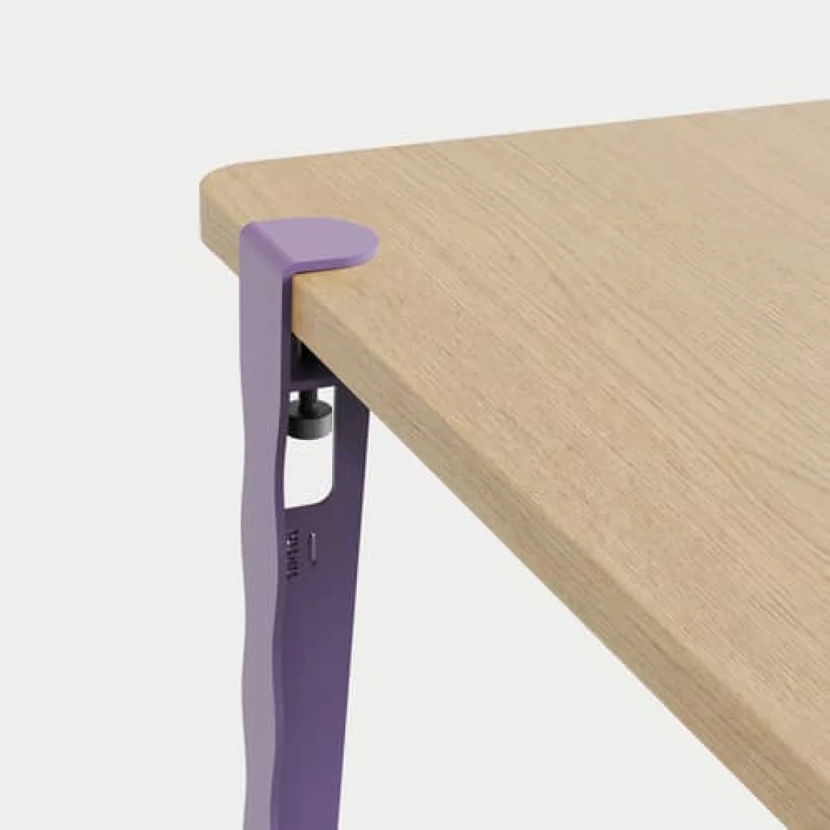 Base, legs metal purple With Vague by Uchronia vise clamp / H 75 cm - For creating tables and Desks - TIPTOE – image 2