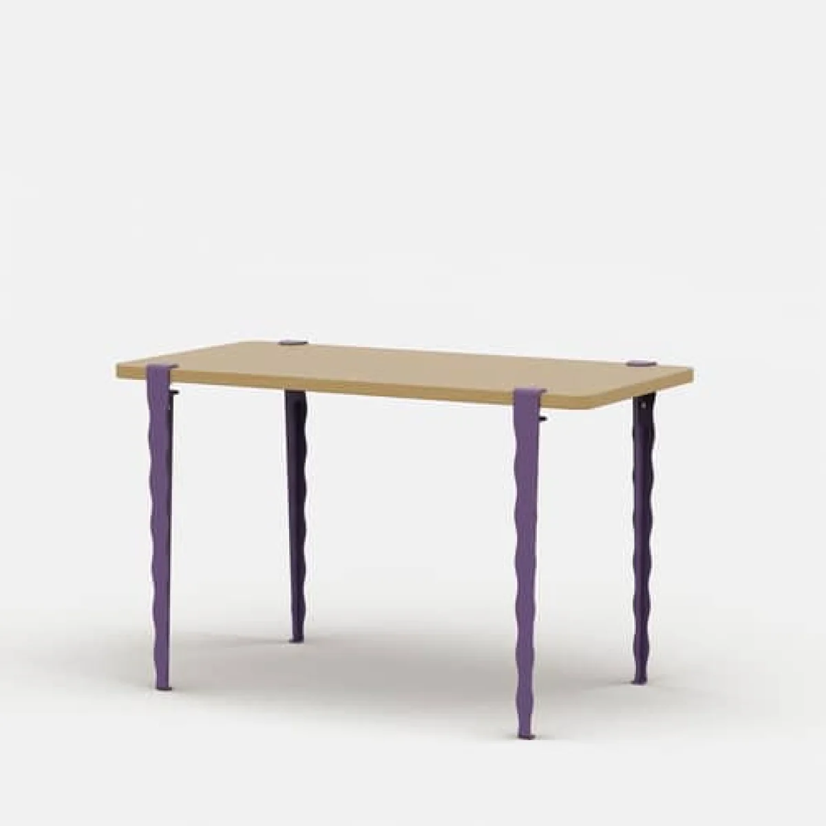 Base, legs metal purple With Vague by Uchronia vise clamp / H 75 cm - For creating tables and Desks - TIPTOE – image 3