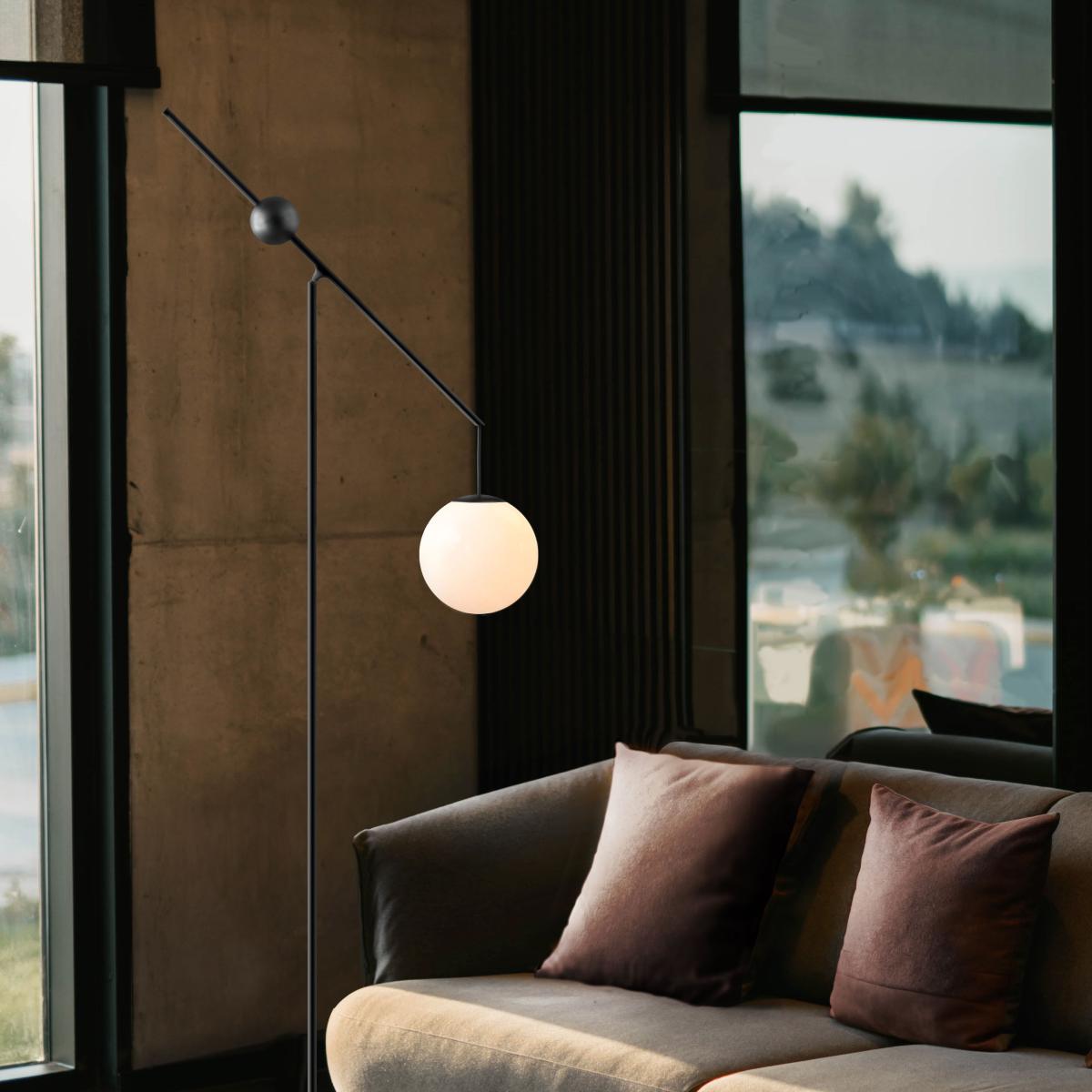 Malamata Floor lamp metal black - Luceplan – image 3