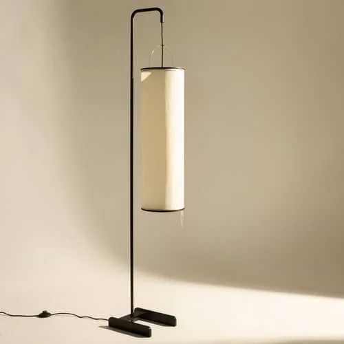 Silk Lantern Floor lamp textile beige / Natural Silk - 1951 - Gubi – image 7