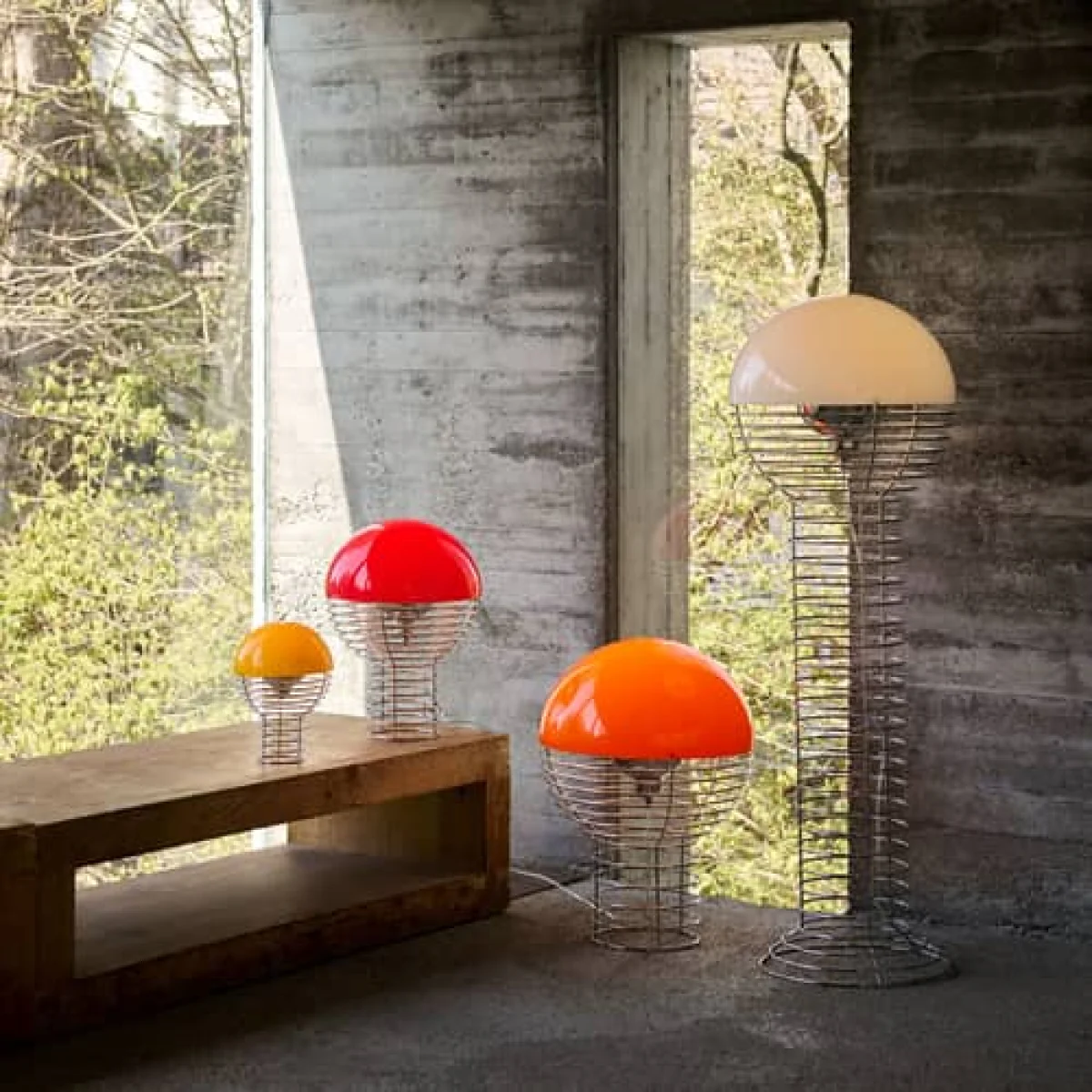 Wire Portable LED Wireless rechargeable lamp metal orange / Ø 18 x H 25 cm - Verner Panton, 1972 - Verpan – image 4
