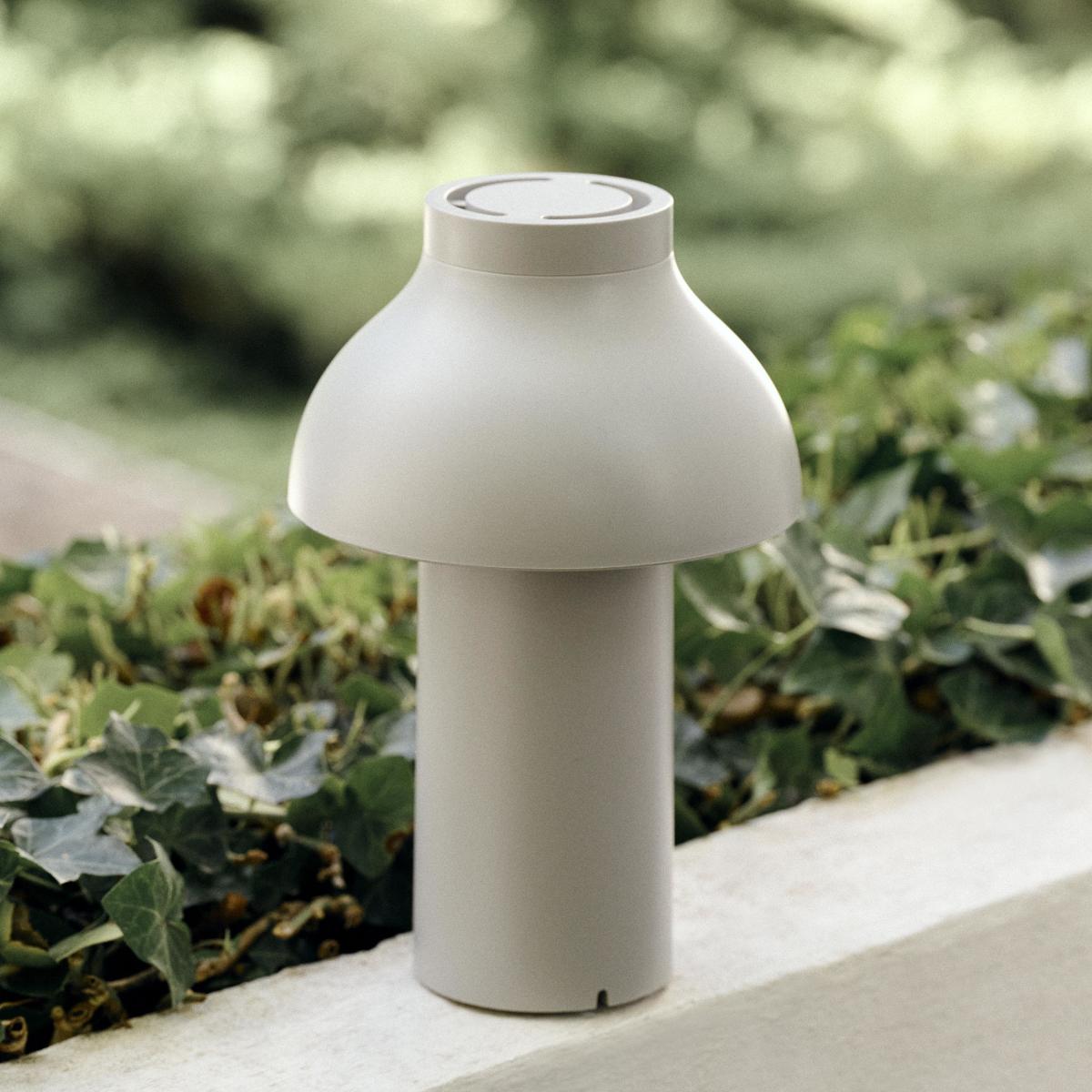 Wireless rechargeable outdoor lamp PC Portable plastic material grey plastic / For outdoors - USB - Hay – image 2