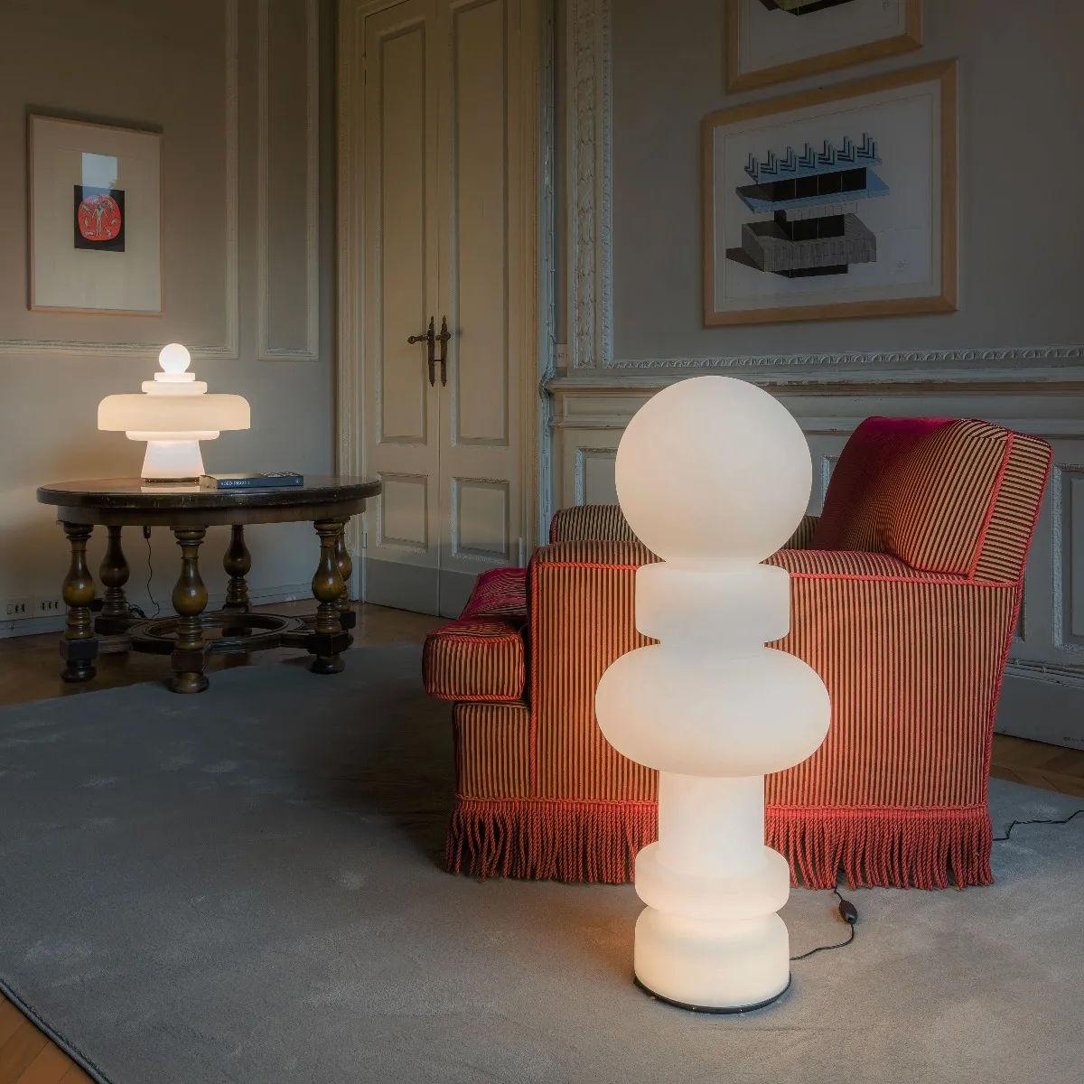 Lamp Regina glass / LED - Reissue Bobo Piccoli, 1968 / Ø 49 x H 45 cm - Fontana Arte – image 3