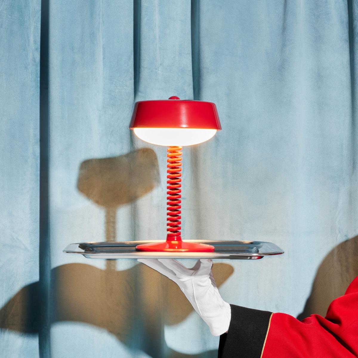 Wireless rechargeable outdoor lamp Bellboy metal red metal / Ø 18 x H 30 cm - Fatboy – image 3