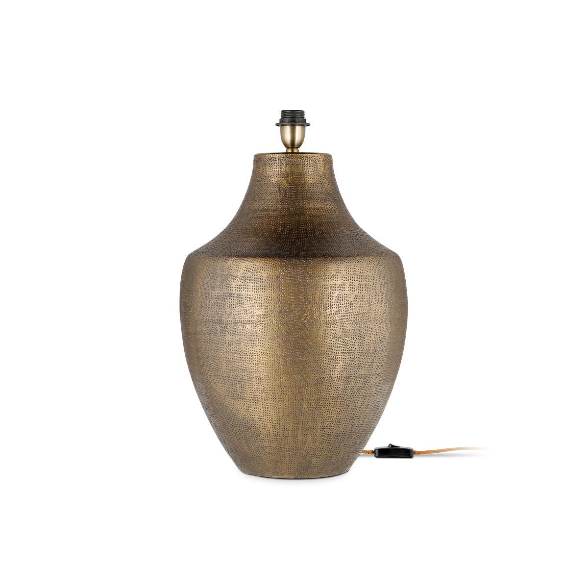 nkuku Tanda Etched Statement Table Lamp | Lamps And Shades | Antique Brass | Large – image 4