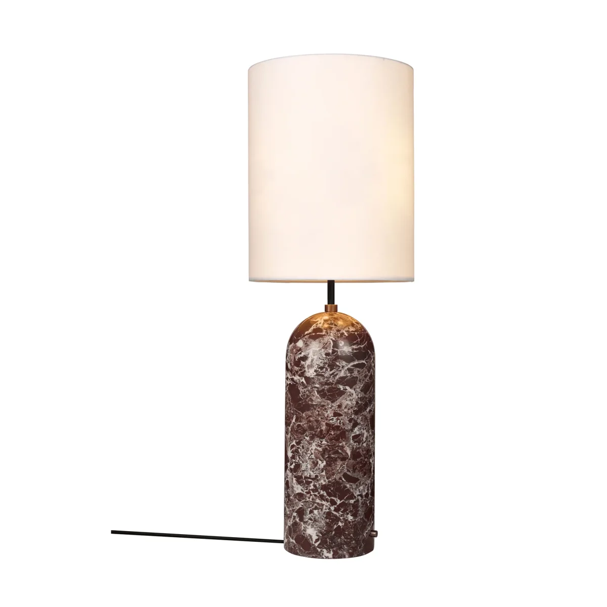 GUBI Gravity XL floor lamp Maroon marble-white – image 5