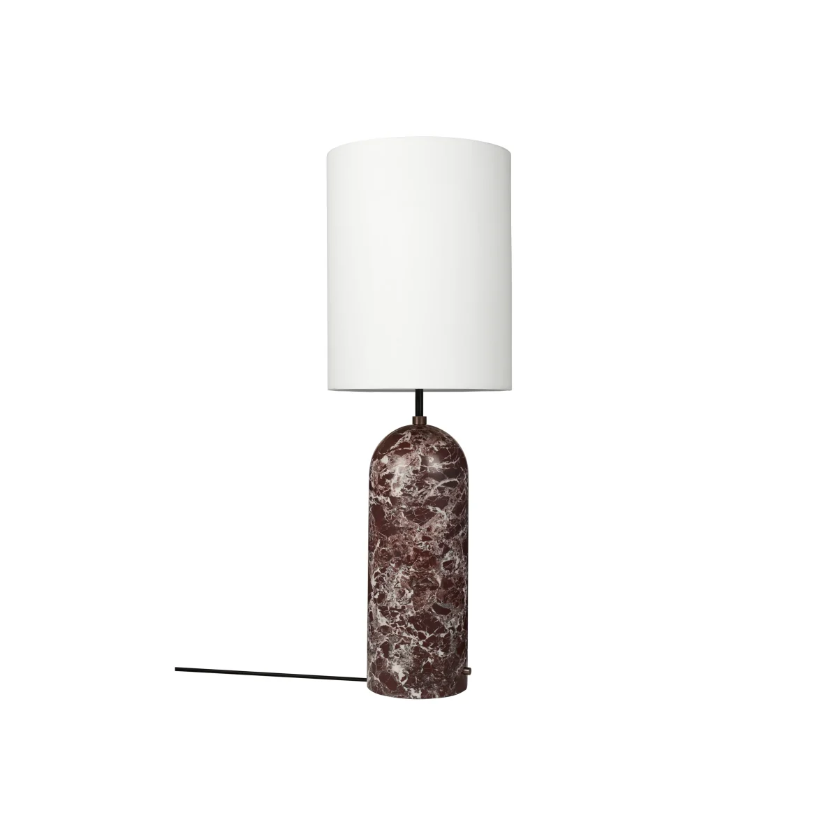GUBI Gravity XL floor lamp Maroon marble-white – image 1