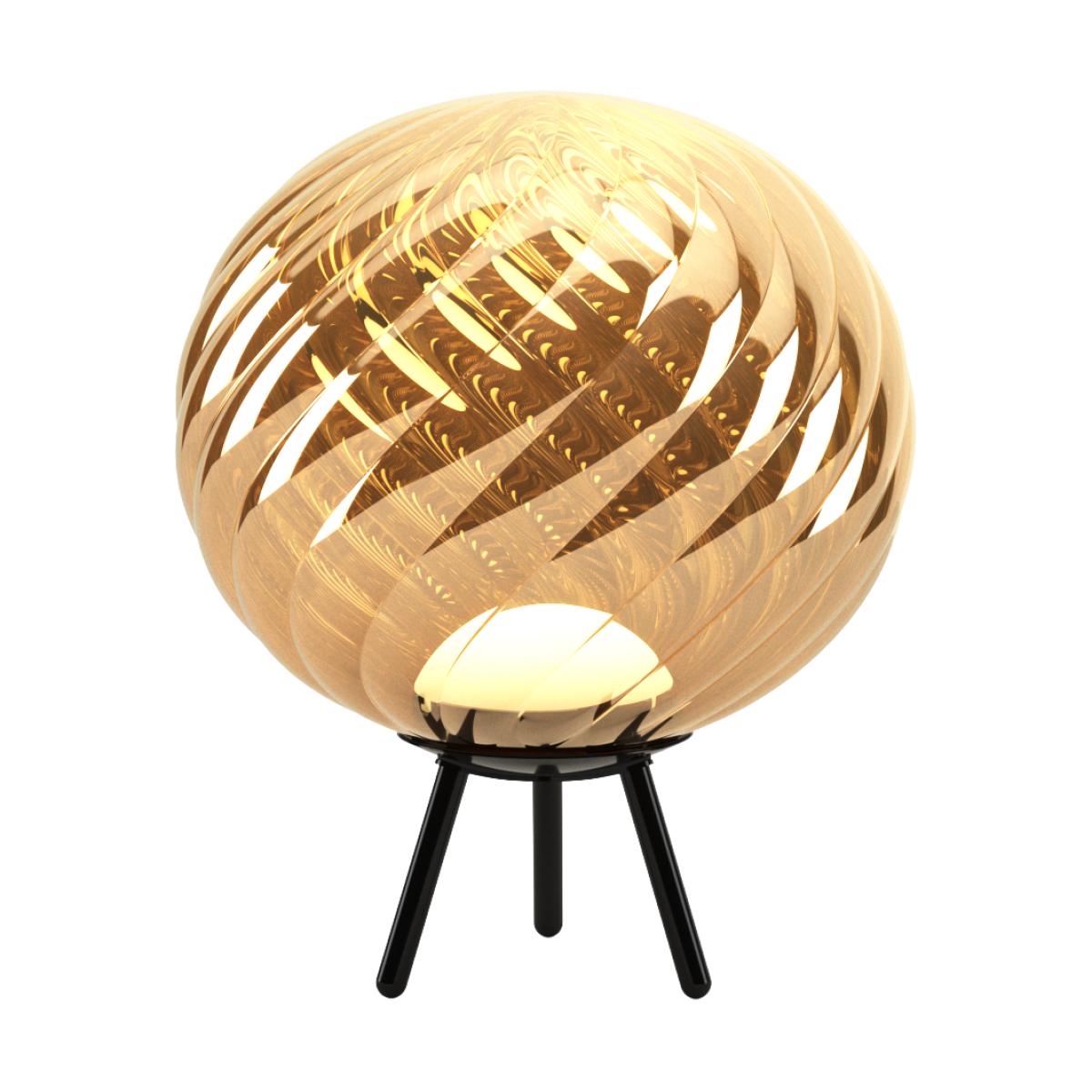 Tom Dixon Whirl portable floor lamp Gold-black – image 2