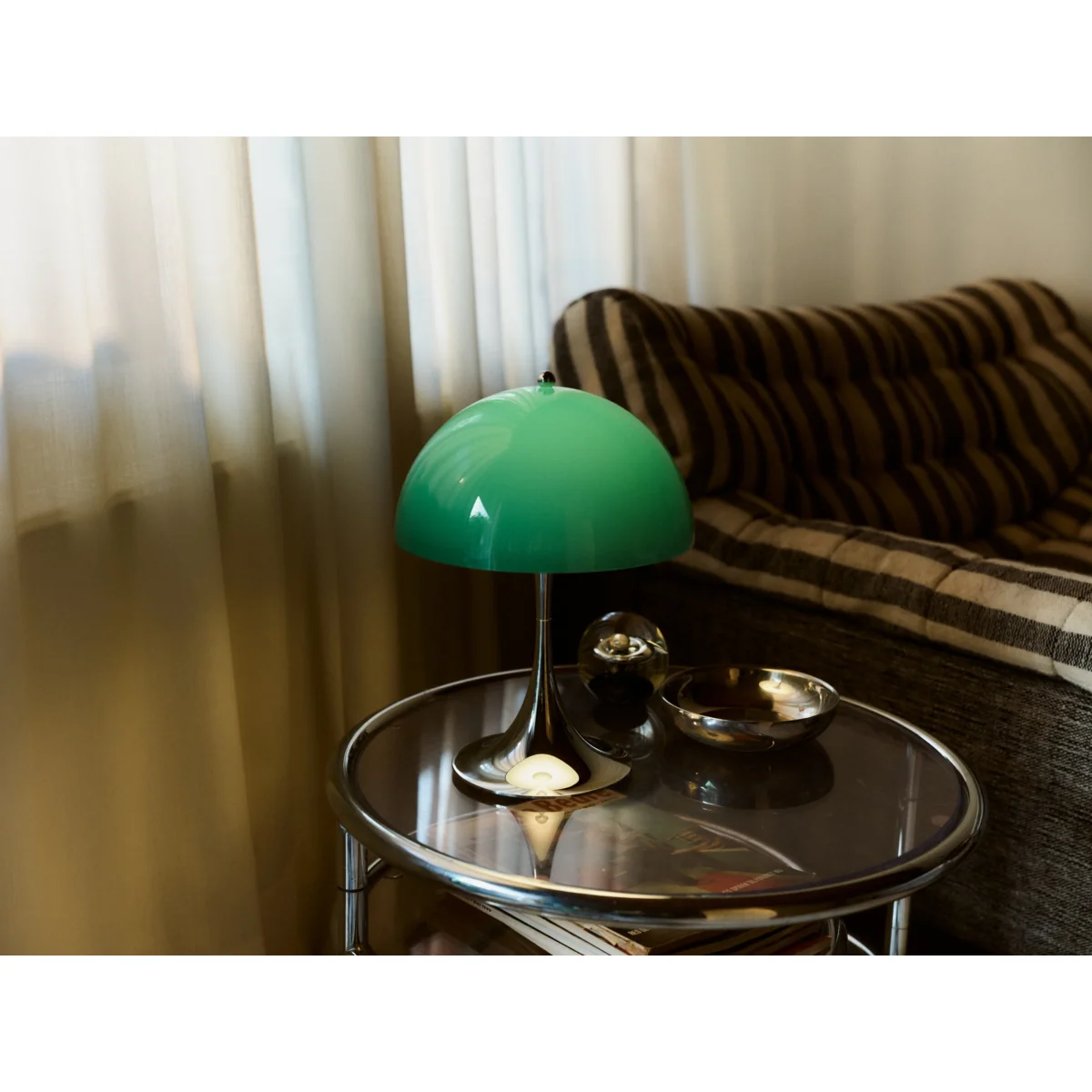 Louis Poulsen Panthella 250 portable table lamp V3 Original Opal Green – image 7