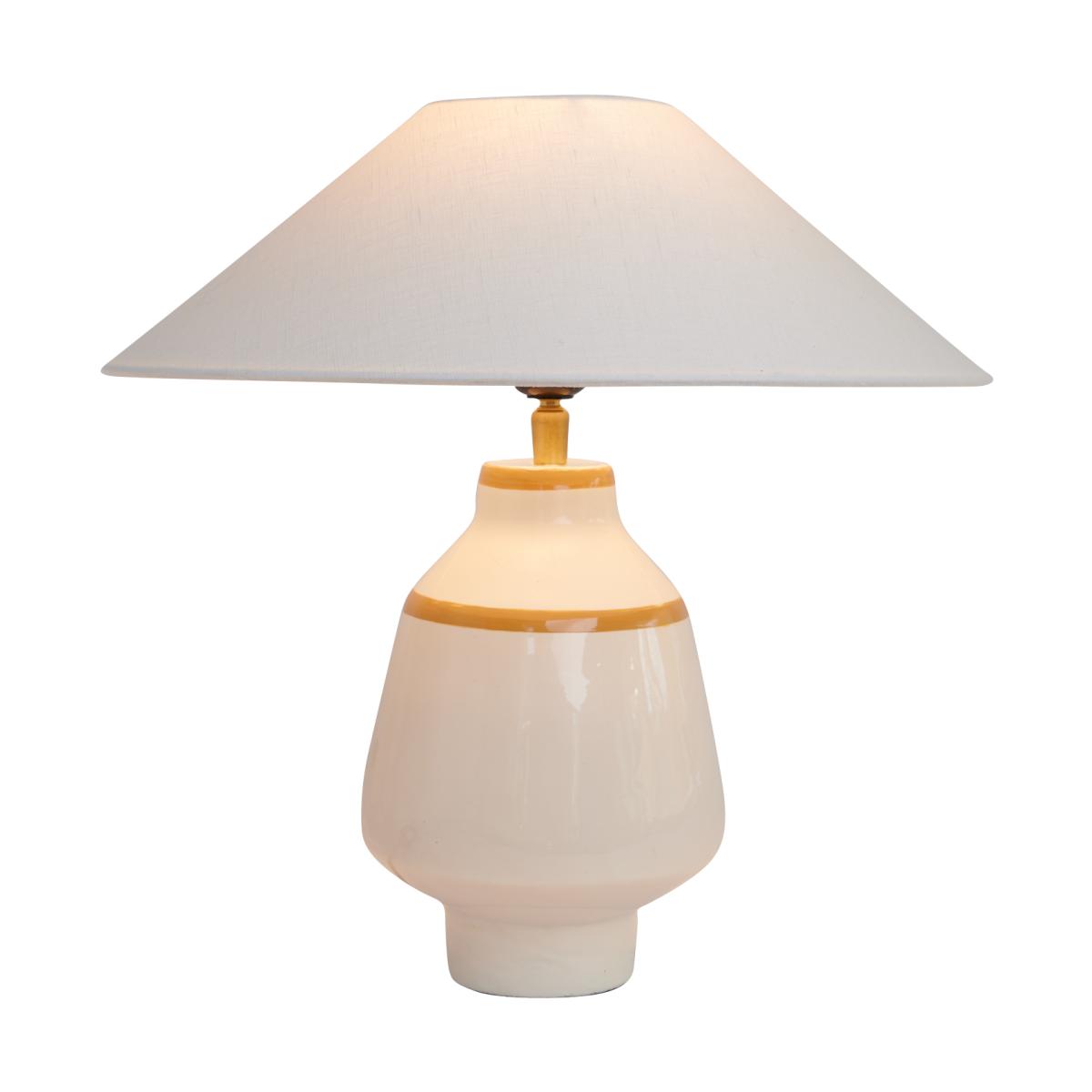 Watt & Veke Becky lamp base Ø15x30 cm White-mustard – image 3
