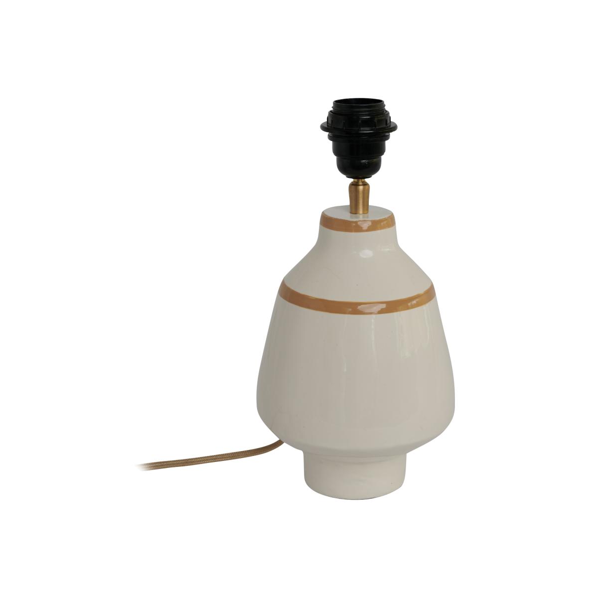 Watt & Veke Becky lamp base Ø15x30 cm White-mustard – image 1