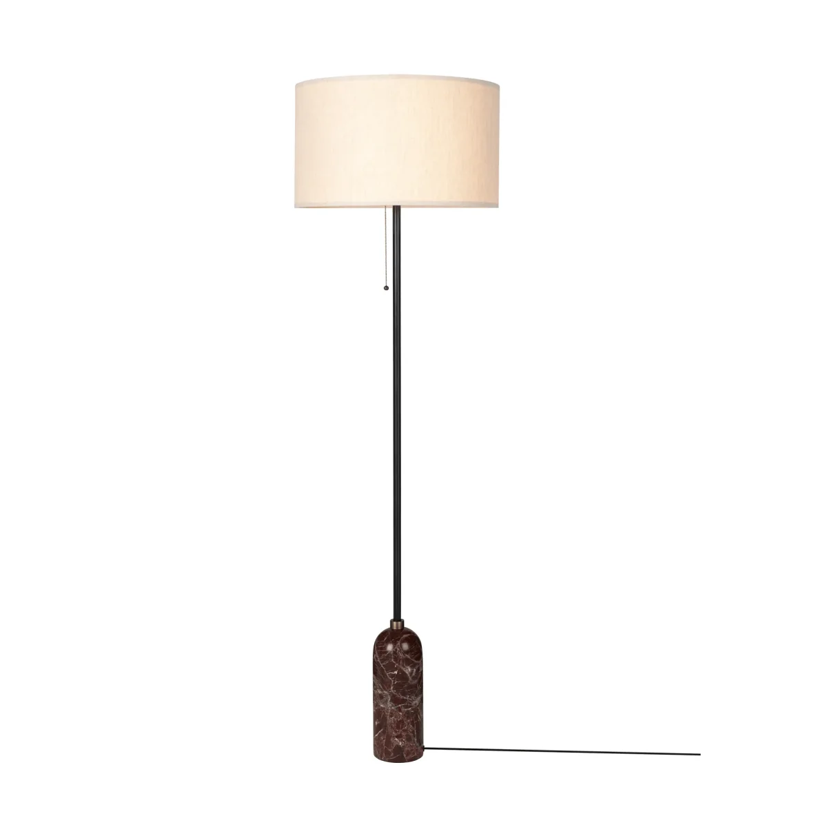 GUBI Gravity floor lamp Maroon marble-canvas – image 4
