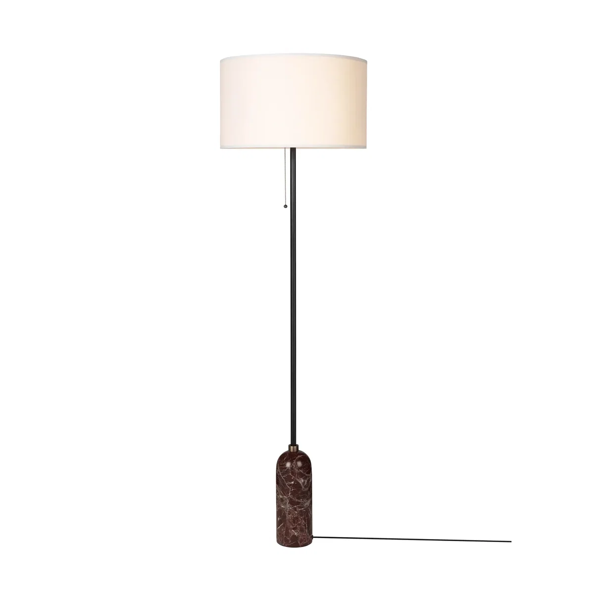 GUBI Gravity floor lamp Maroon marble-white – image 2