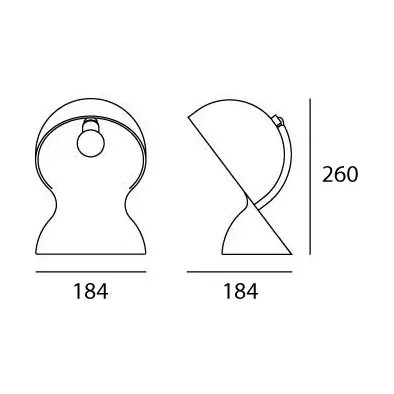 Artemide Dalu' table lamp Ruby red – image 3