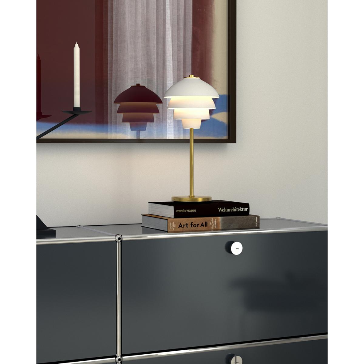 Belid Valencia table lamp 41 cm Matt white - brass – image 2