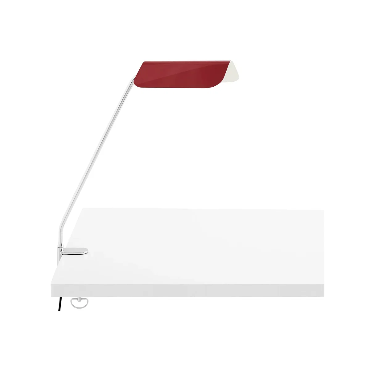 HAY Apex Clip desk lamp Maroon red